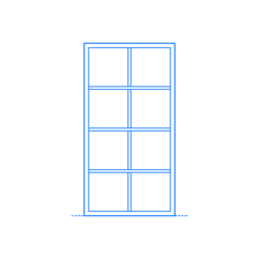 Furniture Bookcases Ikea Kallax Shelf Unit 2X4 Line Tracing Svg Vector, Free Vectors File